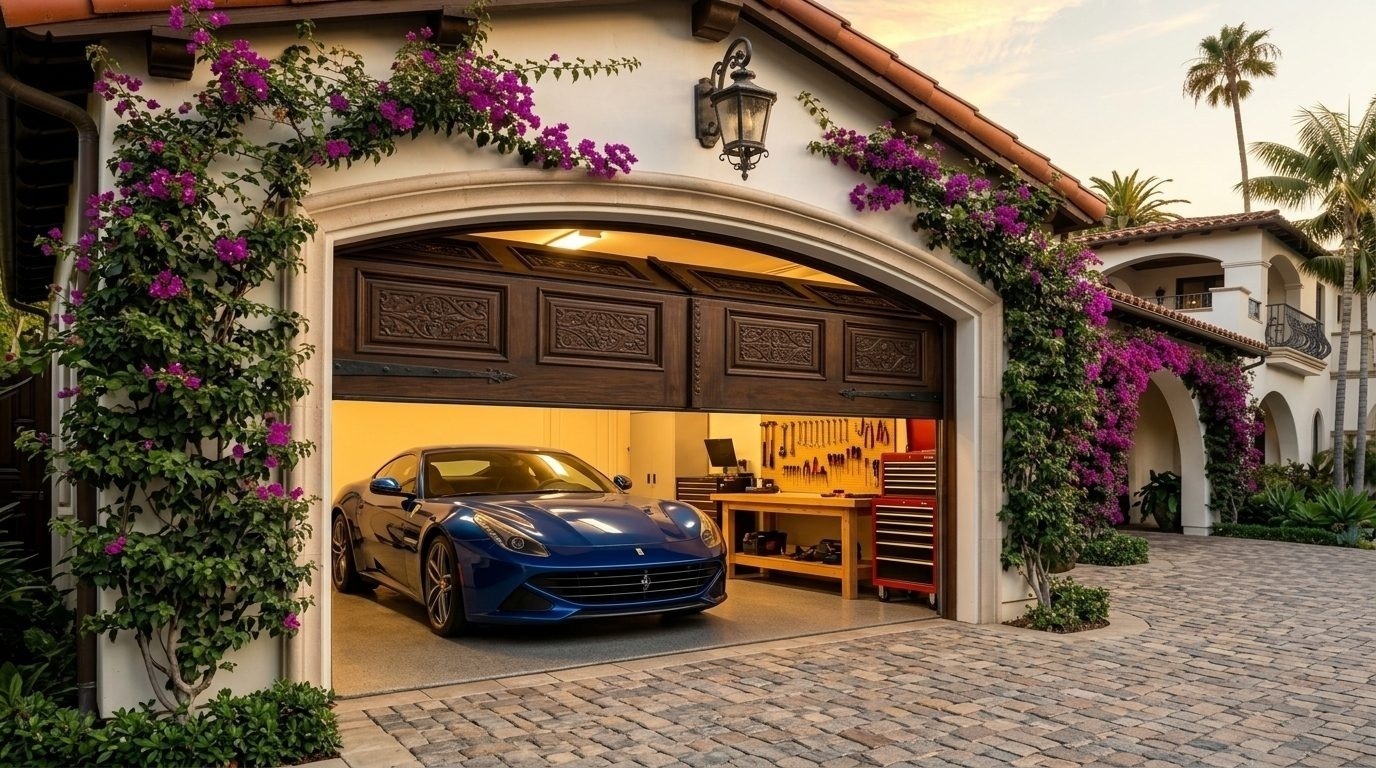 Master Garage Door Repair Lee Overhead Garage Door Gliding Open in Half Moon Bay, CA